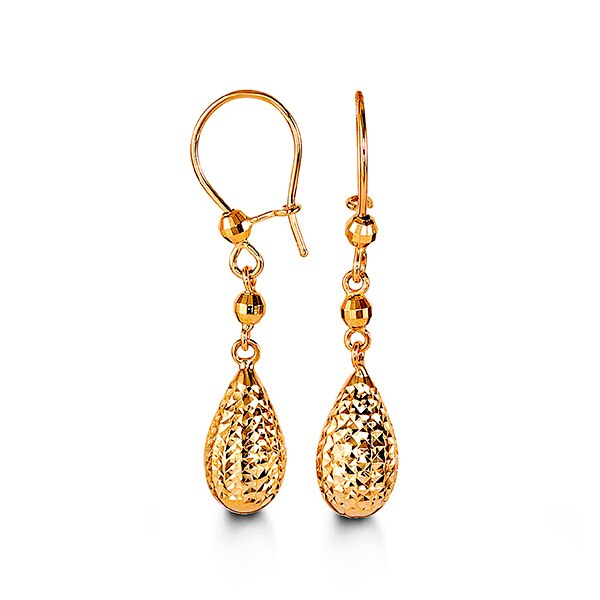 10K Yellow Gold Drop Earrings