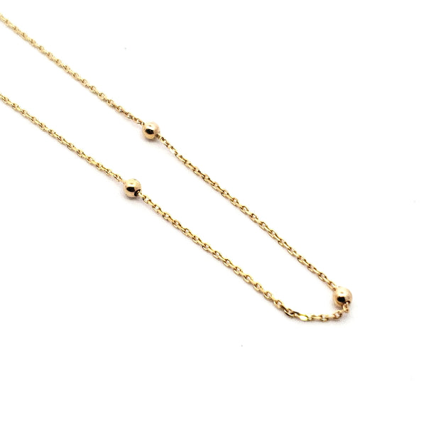 10K Yellow Gold Anklet