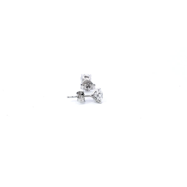 14K White Gold 1.10cttw Lab Grown Diamond Stud Earrings