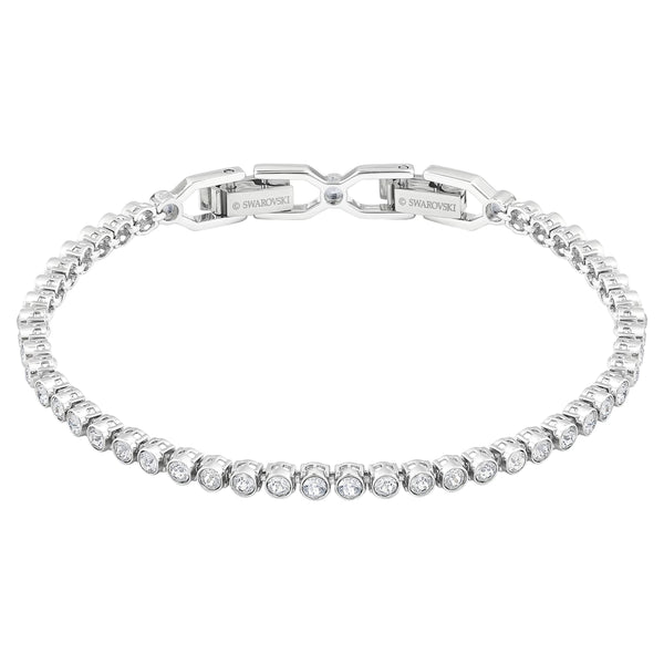 Swarovski Imber Tennis bracelet Round cut, White, Rhodium plated - 1808960