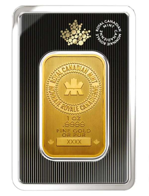 1 oz Royal Canadian Mint-Gold Bar New In Assay