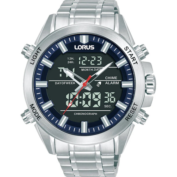 Lorus Sports - RW665AX-9 - Duo Display - Alarm Chronograph