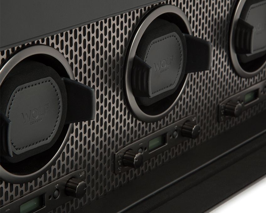 Axis Triple Watch Winder with Storage