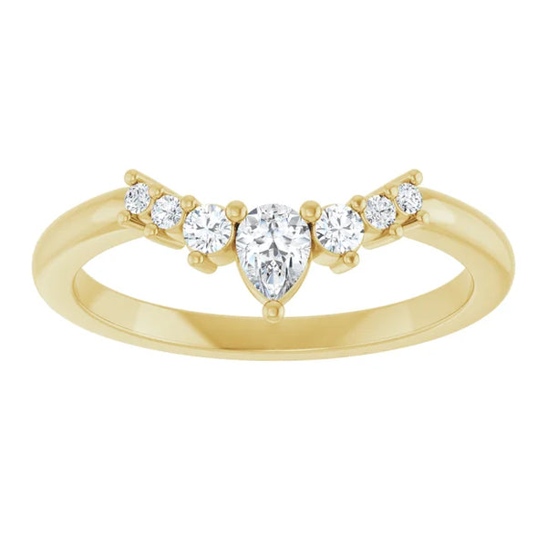 14K White, Yellow or Rose Gold 0.25cttw Diamond Ring