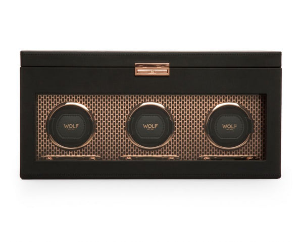 Axis Triple Watch Winder with Storage 