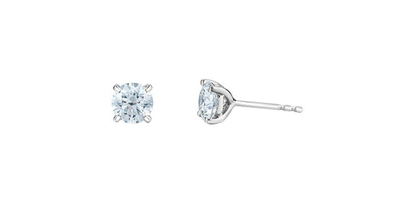 14K Gold 0.75cttw Lab Grown Diamond Stud Earrings