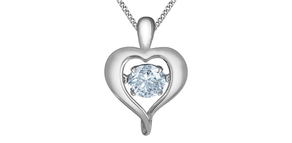 10K White Gold 0.25cttw Lab Grown Diamond Necklace