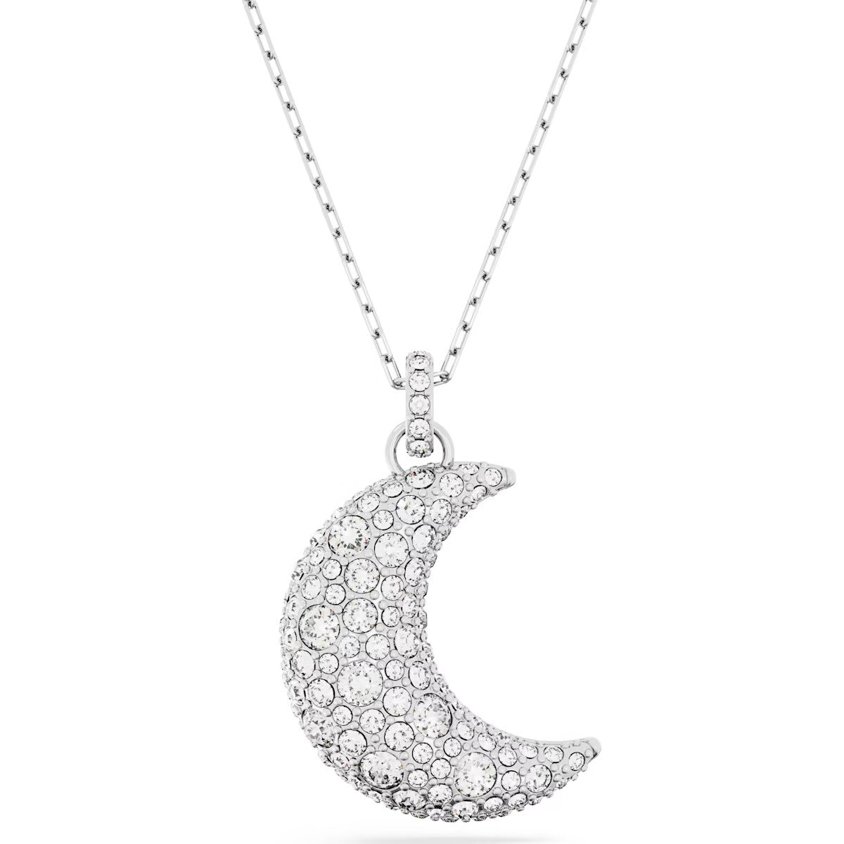 Swarovski  Luna pendant, Moon, White, Rhodium plated 5666181