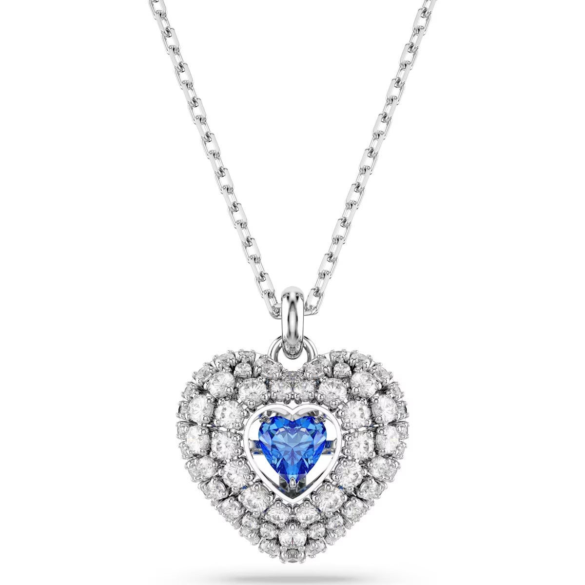 Swarovski -  Hyperbola pendant, Heart, Blue, Rhodium plated - 5680403