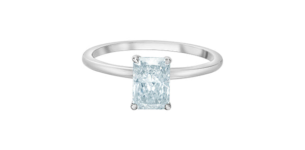 14K White Gold 1.08Cct Lab Grown Diamond Ring - 4