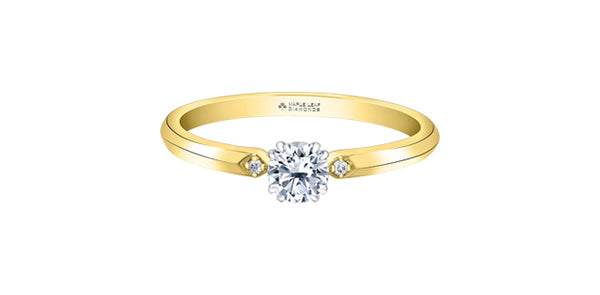 14K Yellow Gold 0.30cttw Canadian Diamond Engagement Ring