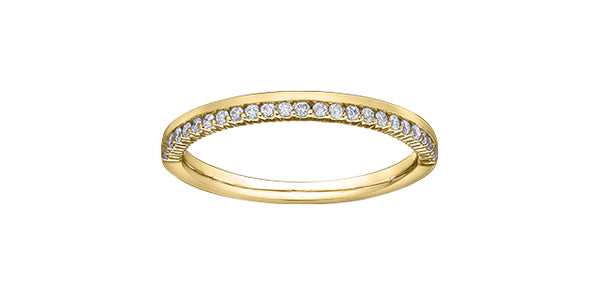10K Yellow Gold 0.15cttw Diamond Band
