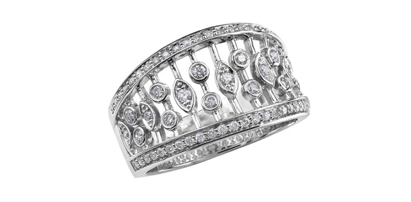 10K White Gold 0.50cttw  Diamond Ring - 4