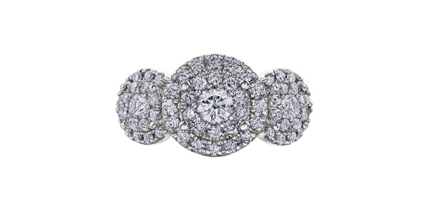 10K White Gold 1.00cttw Diamond Ring