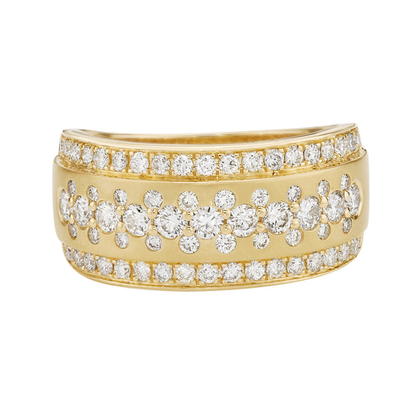 14K Yellow Gold Prong-set diamond band