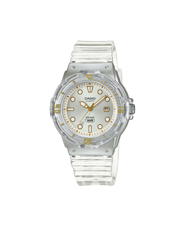 Casio Women's 'Dive Series' Quartz Transparent Resin Casual Watch LRW-200HS-7EVCF, Transparent (Clear)