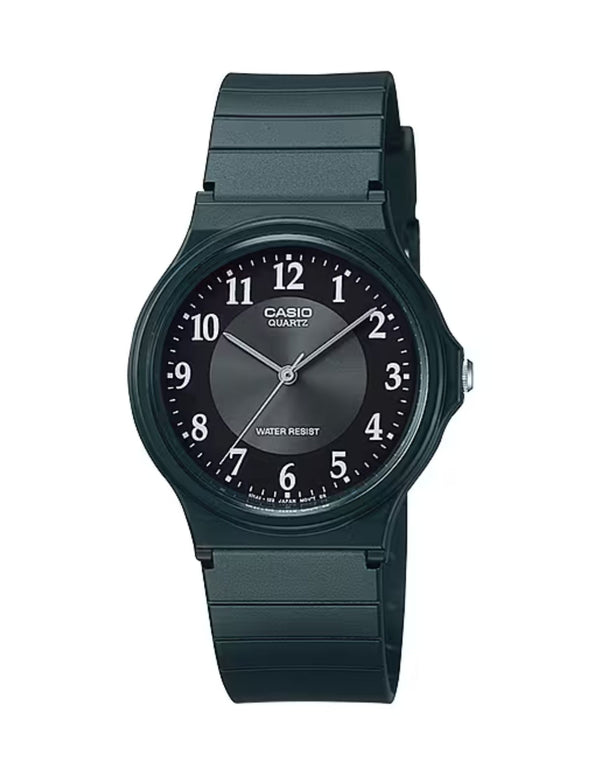 Casio Analog Watch, Black, MQ-24-1B3