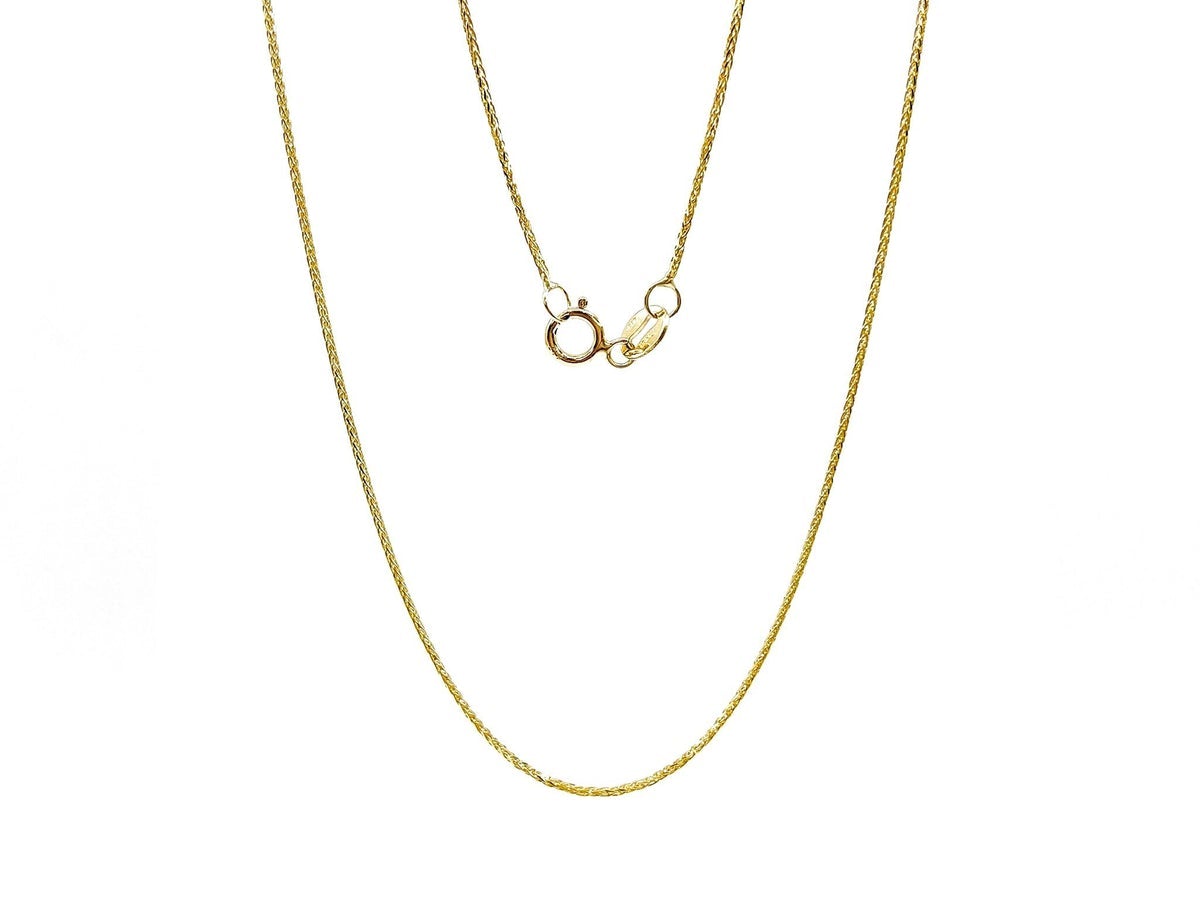 Tracking - 10K Yellow Gold Wheat Chain - 0.80 mm