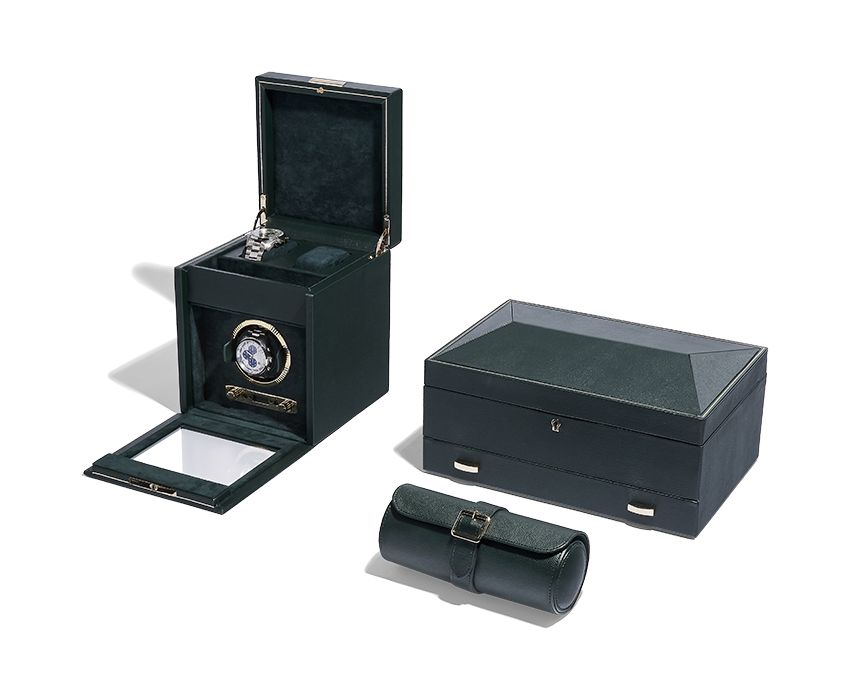 British Racing 10 Piece Watch Box With Storage