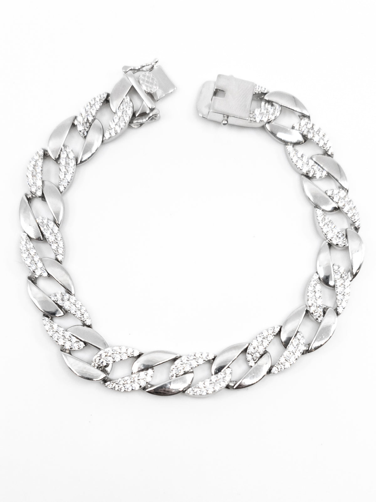 Sterling Silver &amp; Cubic Zirconia Bracelet