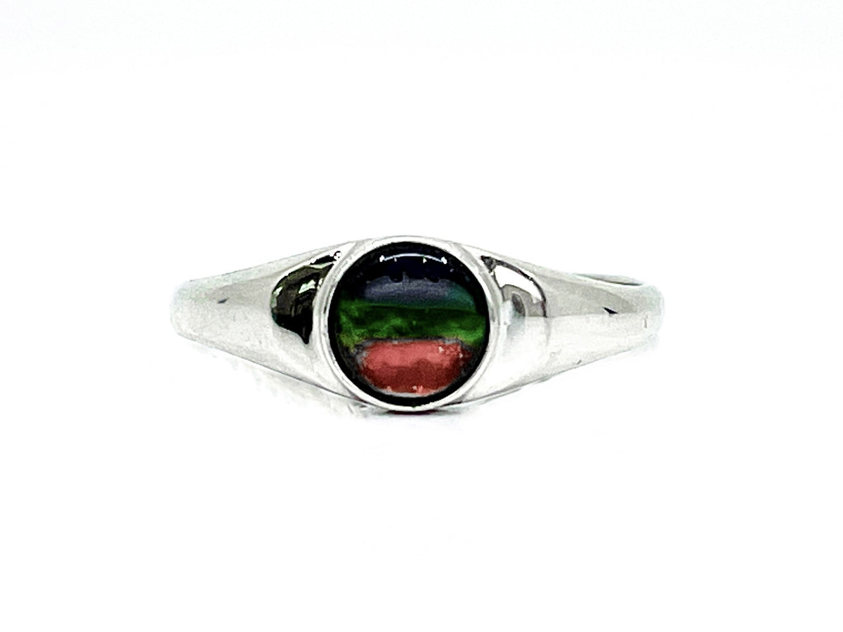 Sterling Silver &quot;AA&quot; Quality Ammolite Ring, Size 6.5
