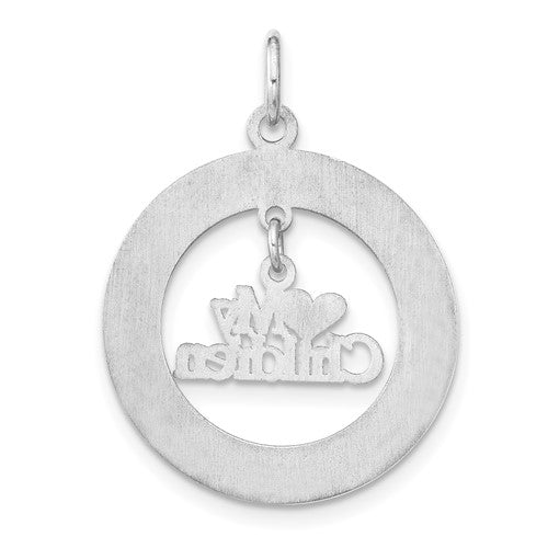 Sterling Silver Personalizable My Children Charm  (2 names only)