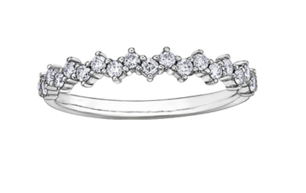 18K White, Yellow, or Rose Gold 0.30cttw Canadian Diamond Band - / 4.5