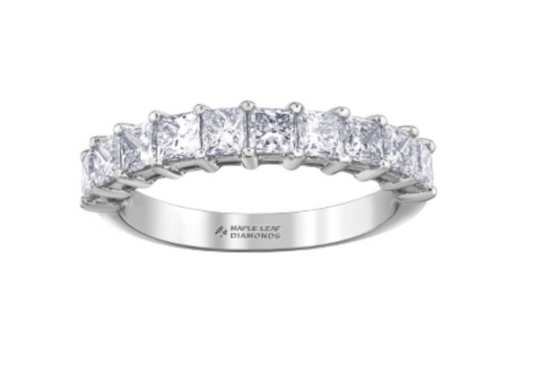 18K White, Yellow, or Rose Gold 1.50cttw Canadian Diamond Band - / 4.5