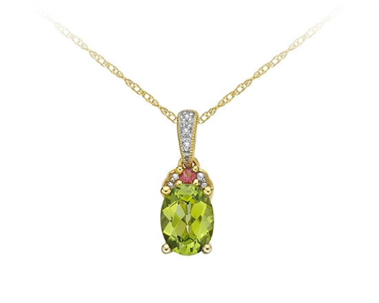 Peridot and 2025 topaz necklace