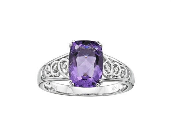 Cushion on sale cut amethyst