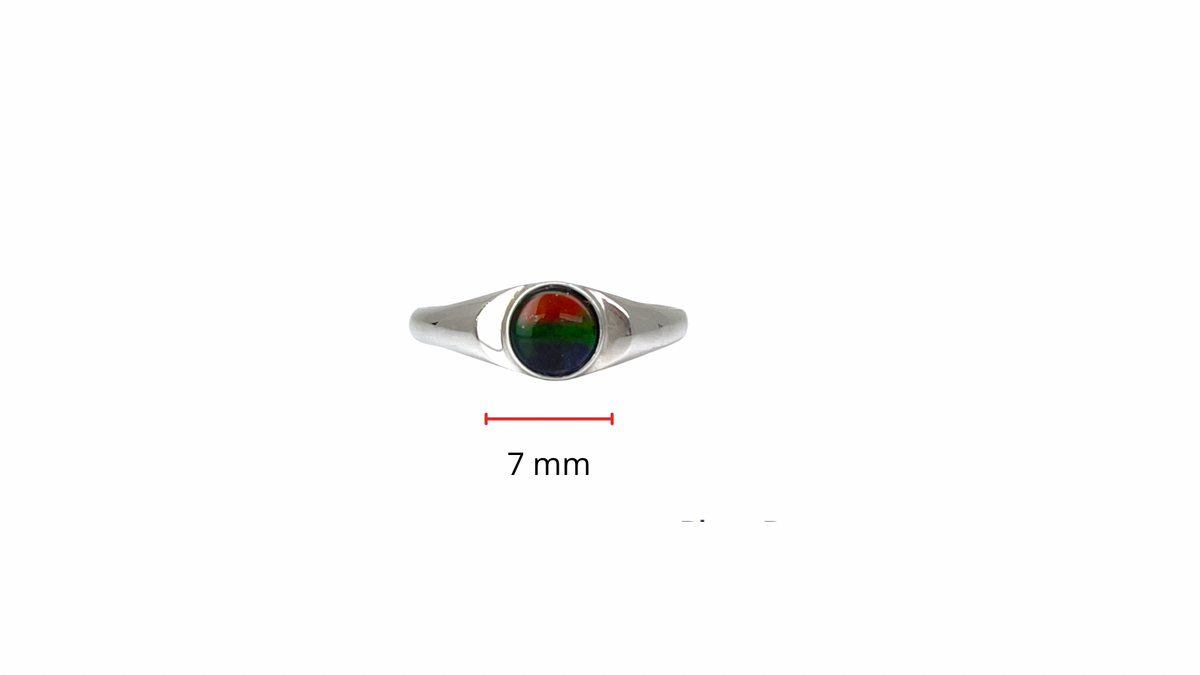 Sterling Silver &quot;AA&quot; Quality Ammolite Ring, Size 6.5