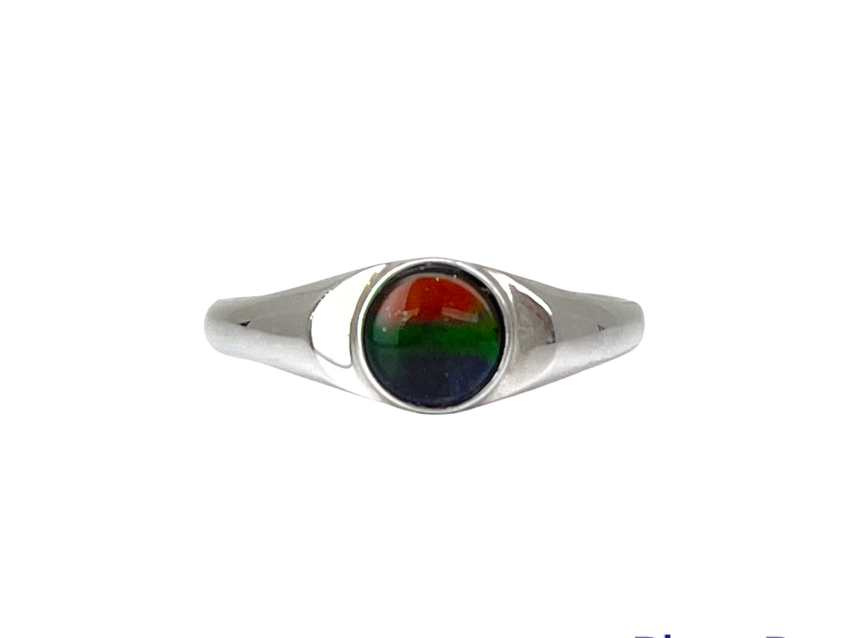 Sterling Silver &quot;AA&quot; Quality Ammolite Ring, Size 5