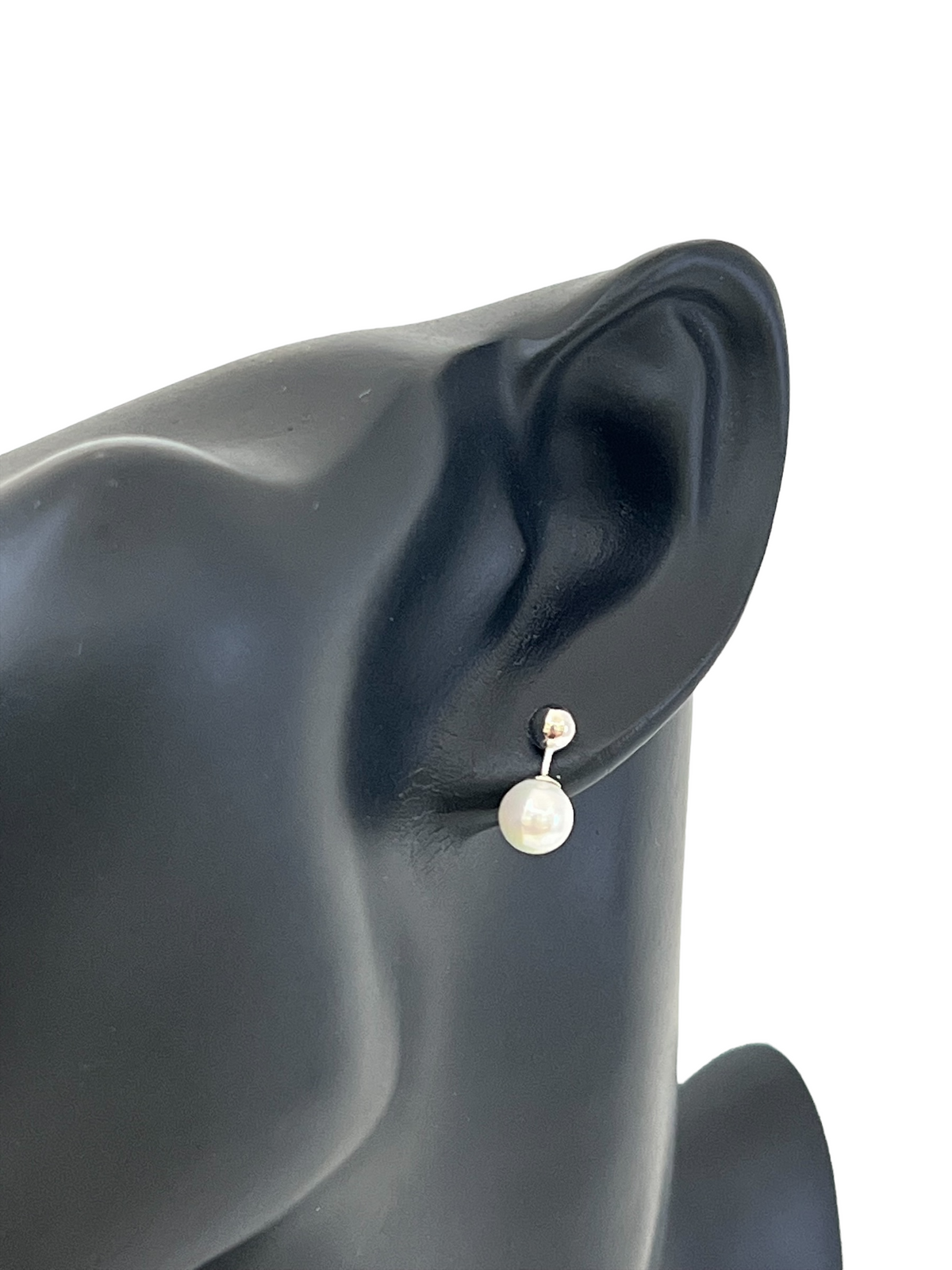 925 Sterling Silver Pearl Bead Stud Earrings