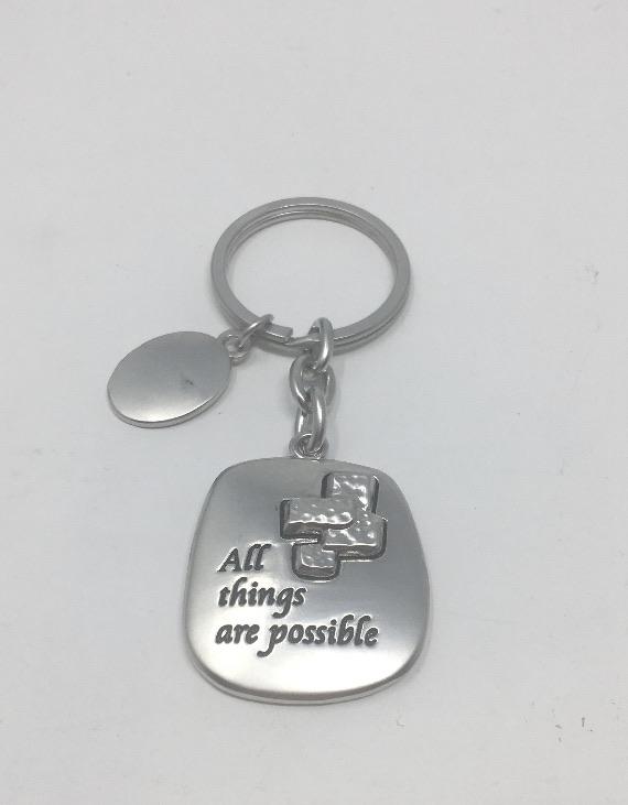 All Things are Possible Key Chain