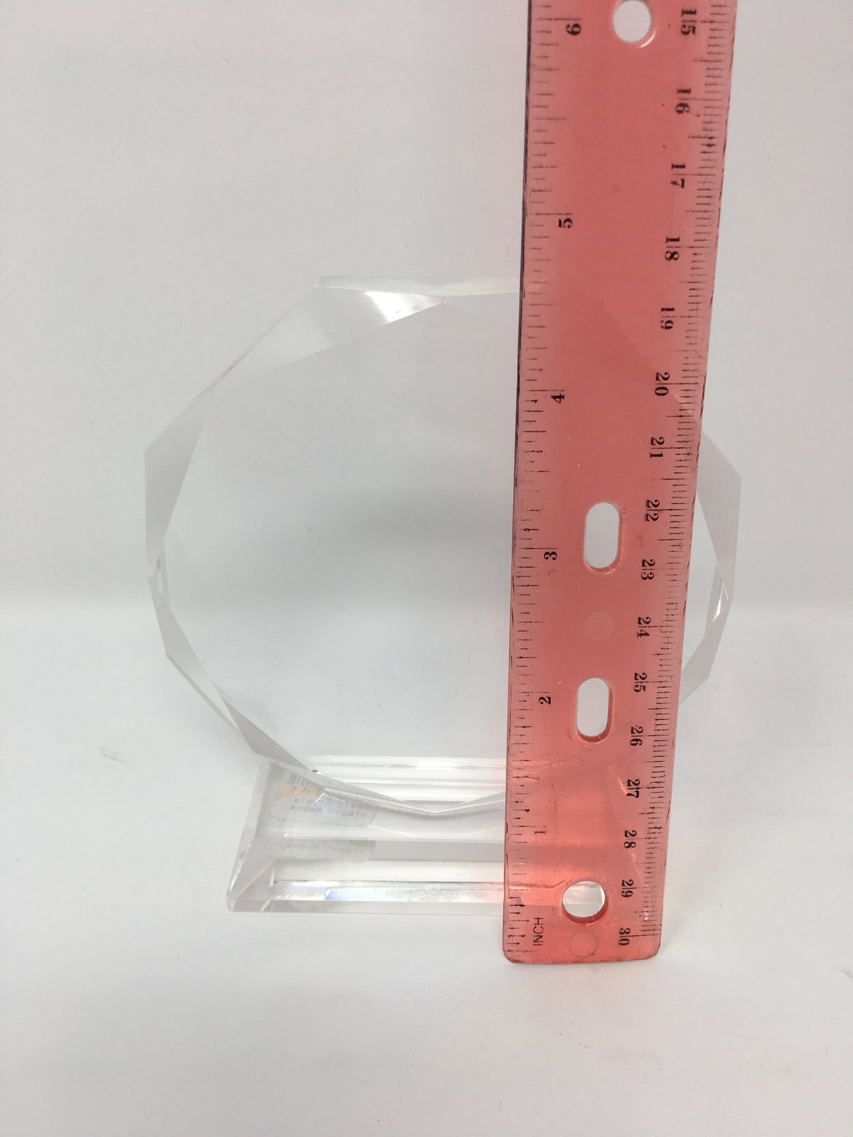 Optic Crystal Octagon Award