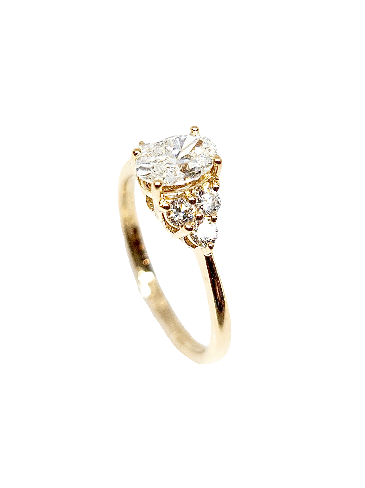14K Yellow Gold 1.00cttw Engagement Diamond Ring