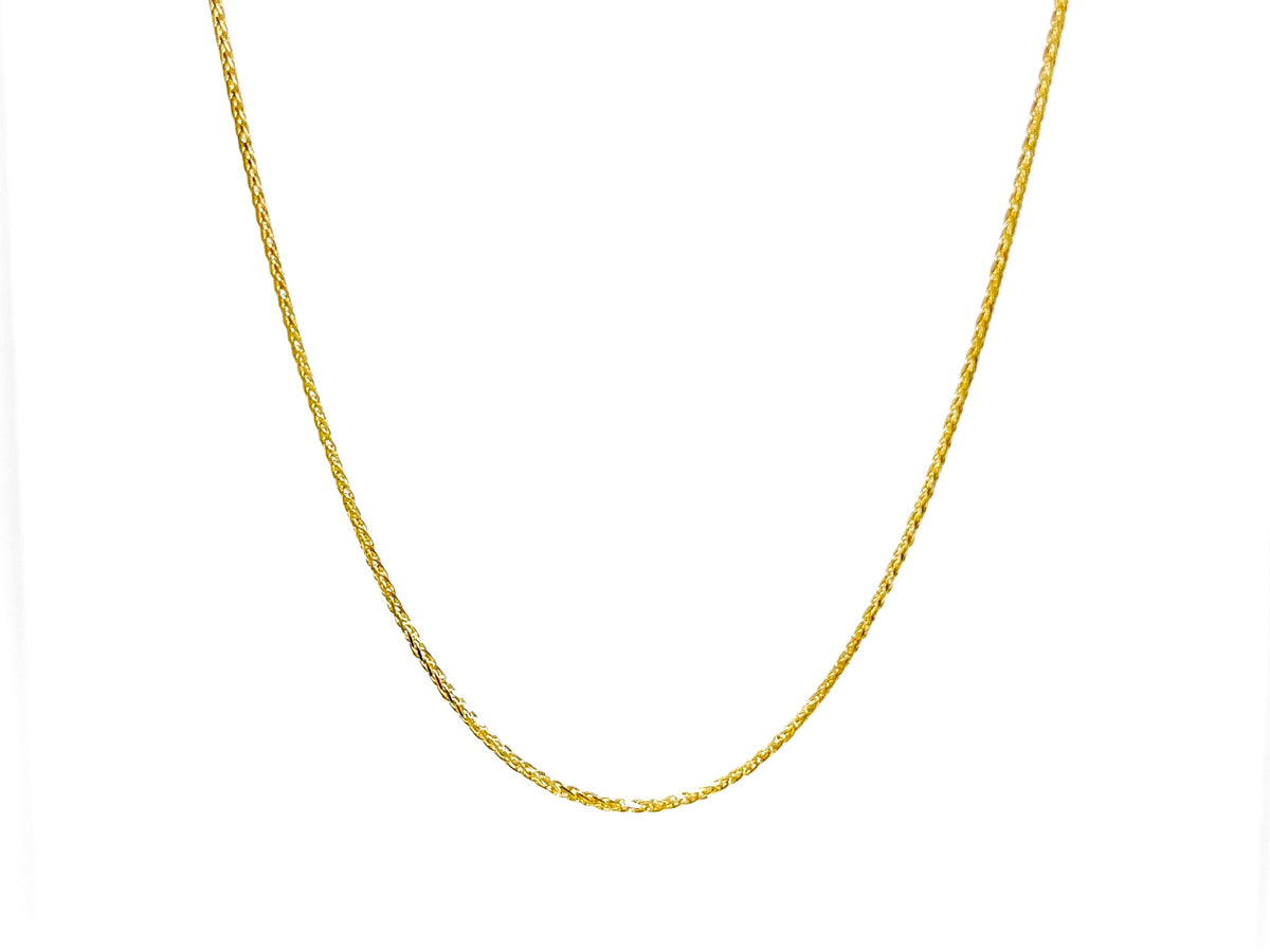 Tracking - 10K Yellow Gold 1.3mm Wheat Chain, 20&quot;