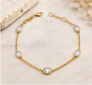10K Yellow Gold 2.50ctttw Lab Grown Diamond Bracelet