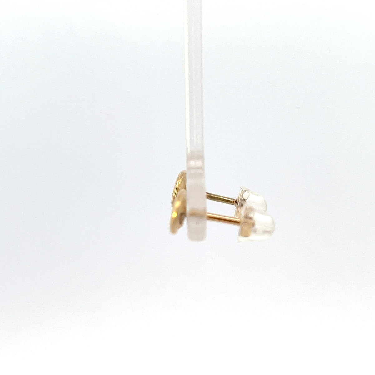 14K Yellow Gold Infinity stud earrings