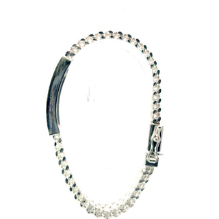 925 Sterling Silver 10.5mm I.D. Bracelet with Box Clasp - 8.5 Inches