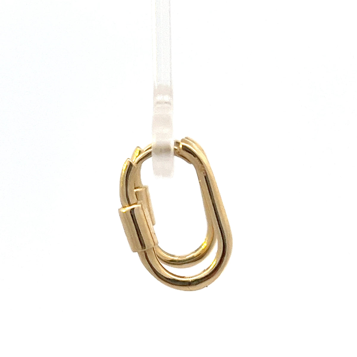 10K Yellow Gold Oval Huggies