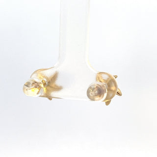14K Yellow Gold Starfish stud earrings