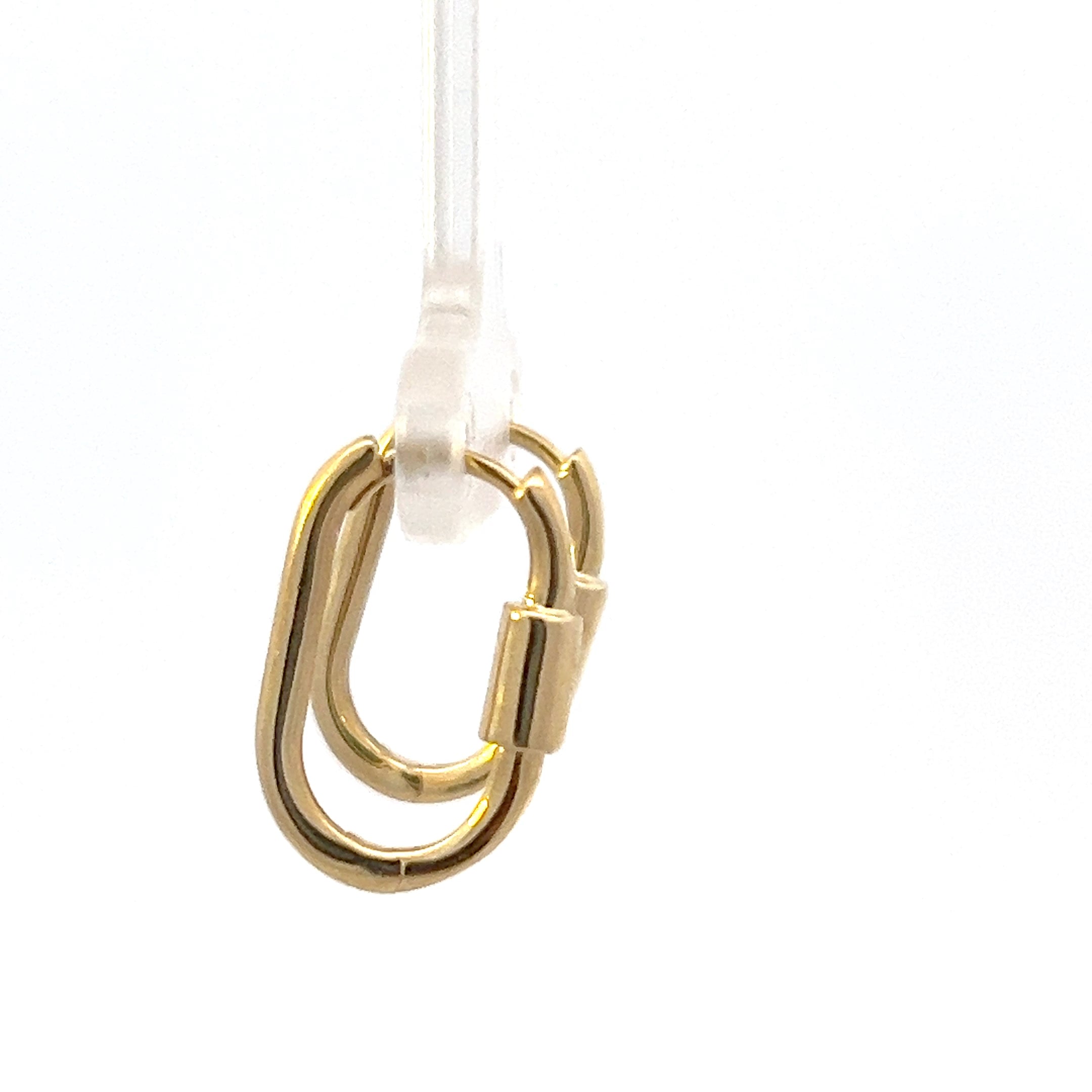 10K Yellow Gold Oval Huggies