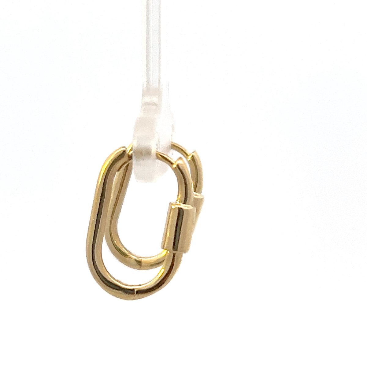 10K Yellow Gold Oval Huggies