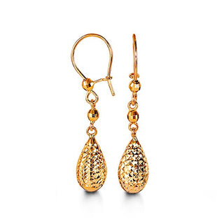 10K Yellow Gold Drop Earrings