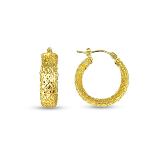 10K Yellow Gold Hoop Earrings