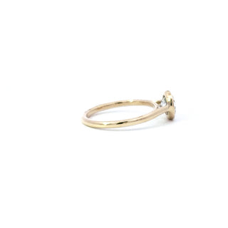 14K Lab Grown 1.01 carat  Bezel Setting Diamond Ring