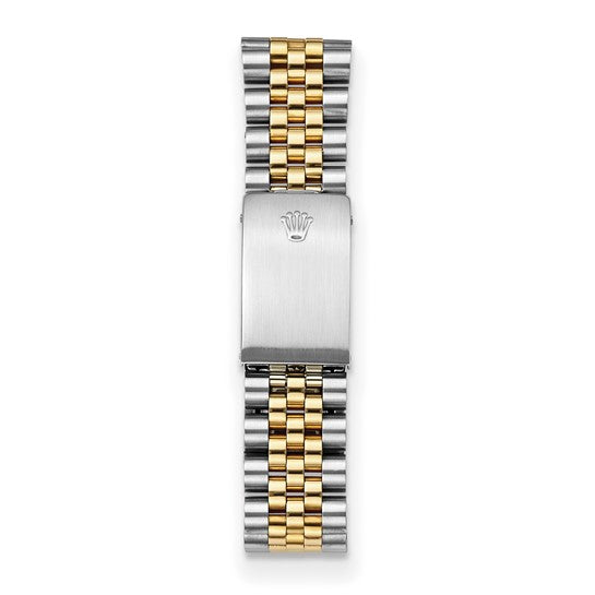 Rolex de segunda mano de Swiss Crown™ EE. UU. Reloj Rolex de segunda mano certificado independientemente de acero y reloj Jubilee Datejust de 18k y 36 mm con esfera de diamantes blancos y bisel estriado 