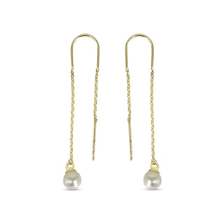 Pendientes de oro amarillo de 10 quilates de 17 mm