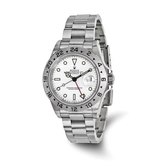 Rolex | Steel Oyster 40mm Explorer II White Dial Watch - Independently Certified Swiss Crown™ USA